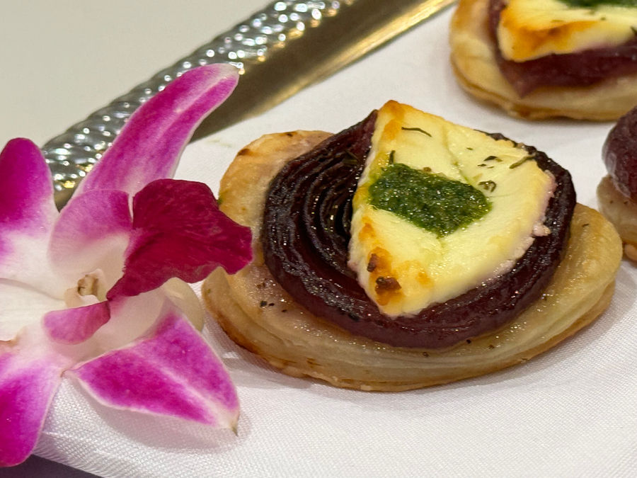 Red onion & Goat Cheese tart
