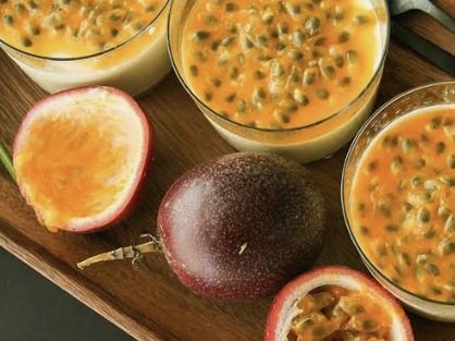 Mini Passion Fruit & Vanilla Panna-cotta