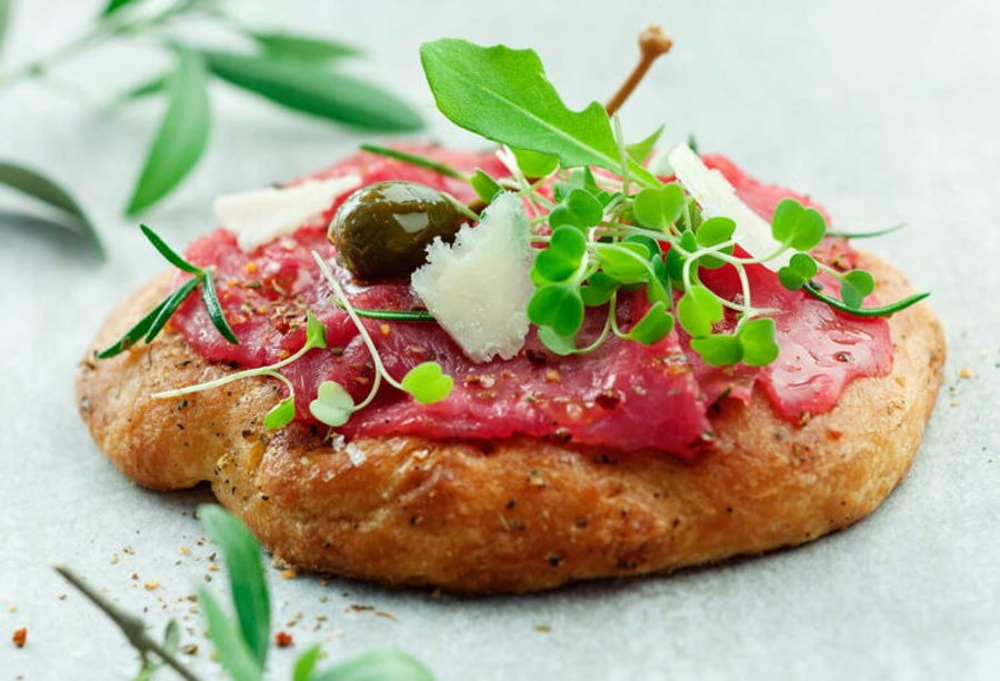 Beef Carpaccio Mini Tart